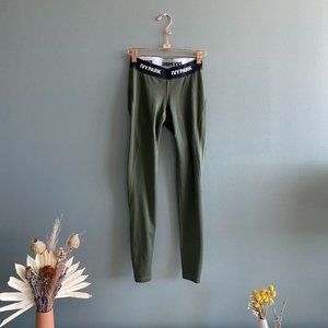 Ivy Park Green Leggings: Size Small